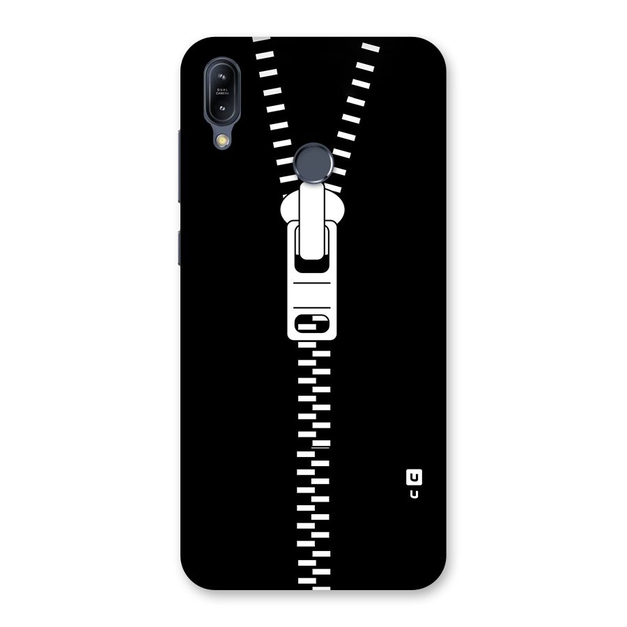 Black Zipper Back Case for Zenfone Max M2