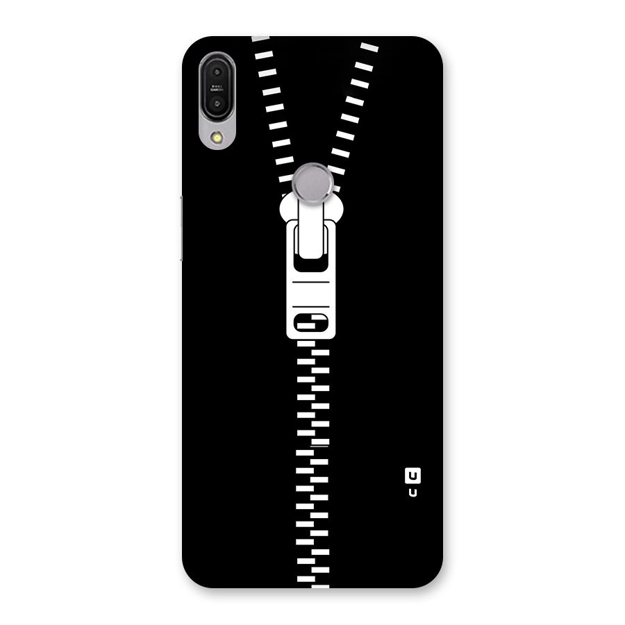 Black Zipper Back Case for Zenfone Max Pro M1