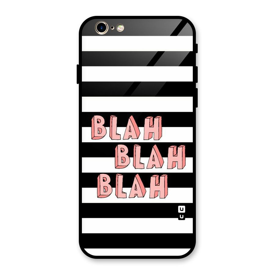 Blah Bold Stripes Glass Back Case for iPhone 6 6S