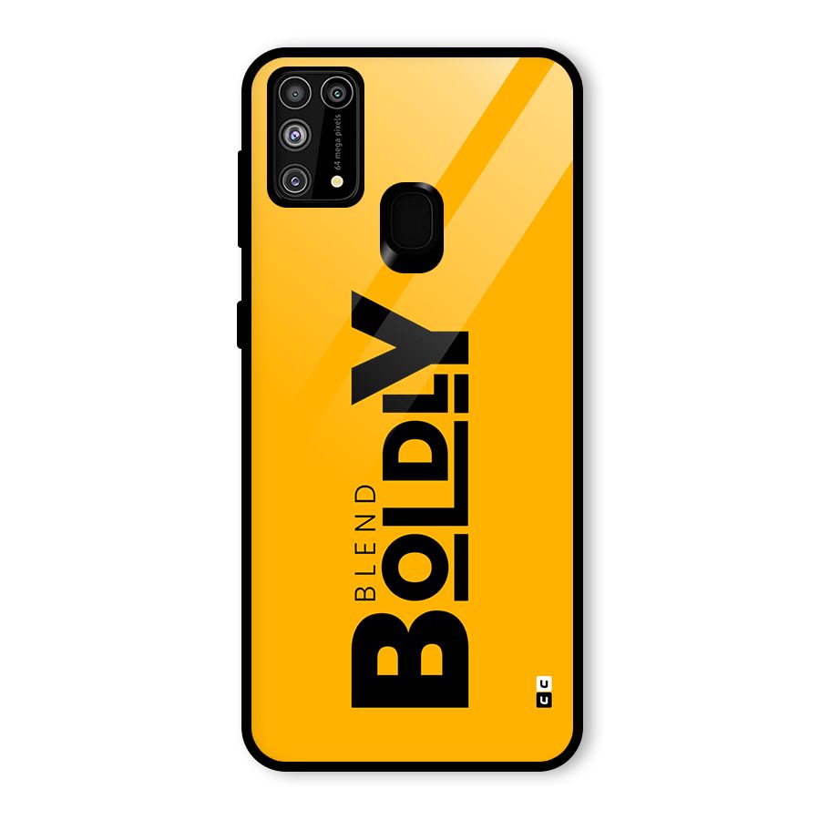 Blend Bold Glass Back Case for Galaxy F41