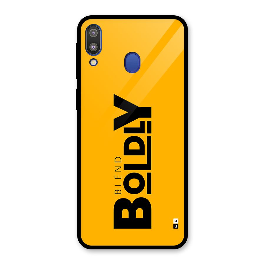 Blend Bold Glass Back Case for Galaxy M20