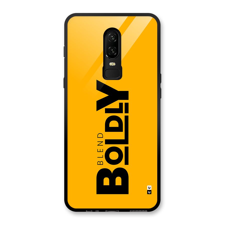 Blend Bold Glass Back Case for OnePlus 6