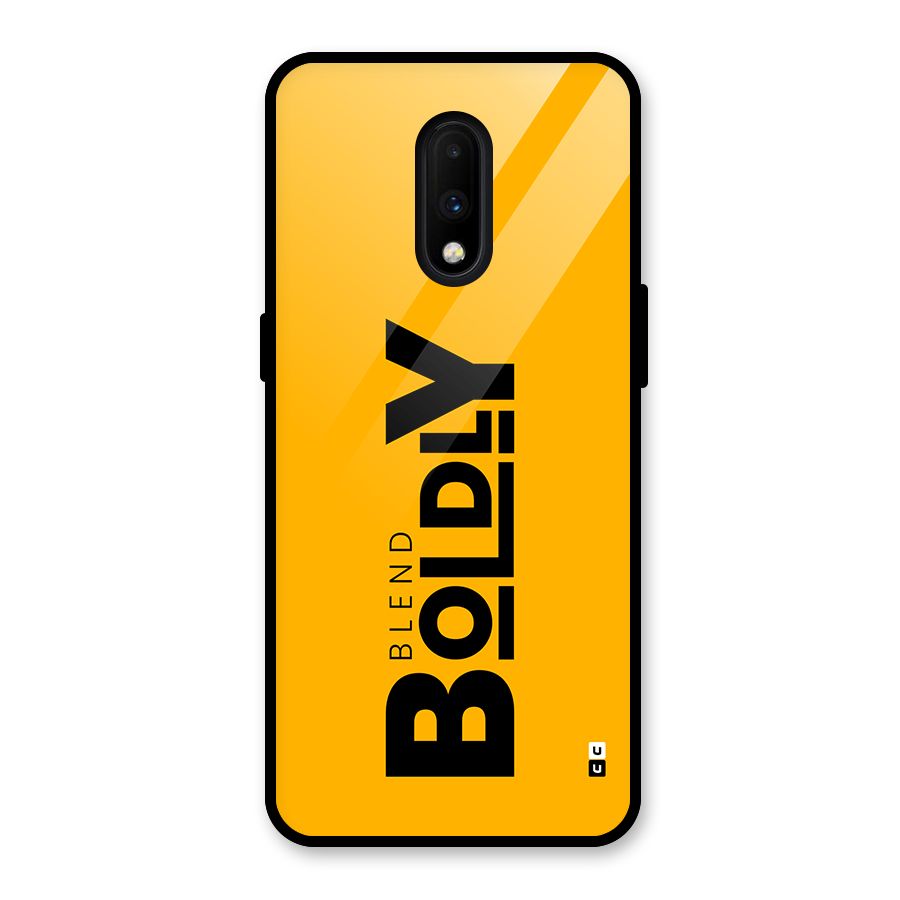 Blend Bold Glass Back Case for OnePlus 7