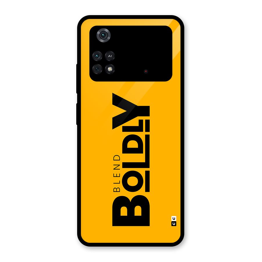 Blend Bold Glass Back Case for Poco M4 Pro 4G