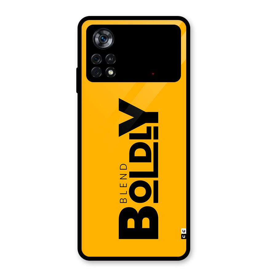 Blend Bold Glass Back Case for Poco X4 Pro 5G