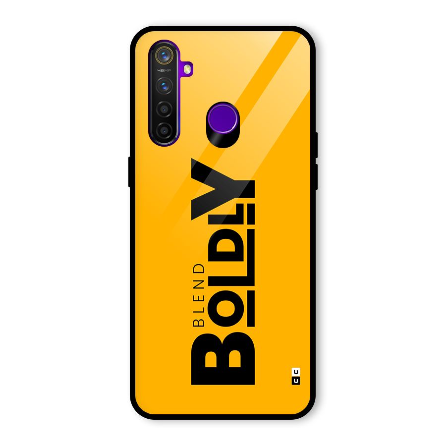 Blend Bold Glass Back Case for Realme 5 Pro