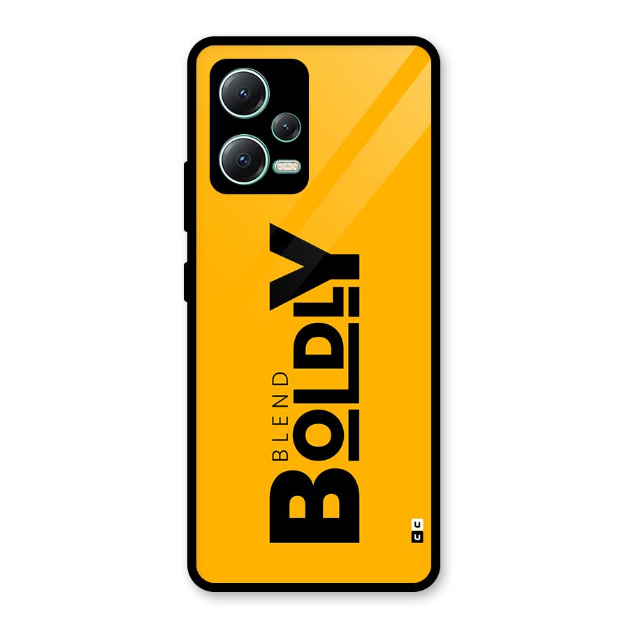 Blend Bold Glass Back Case for Redmi Note 12 5G