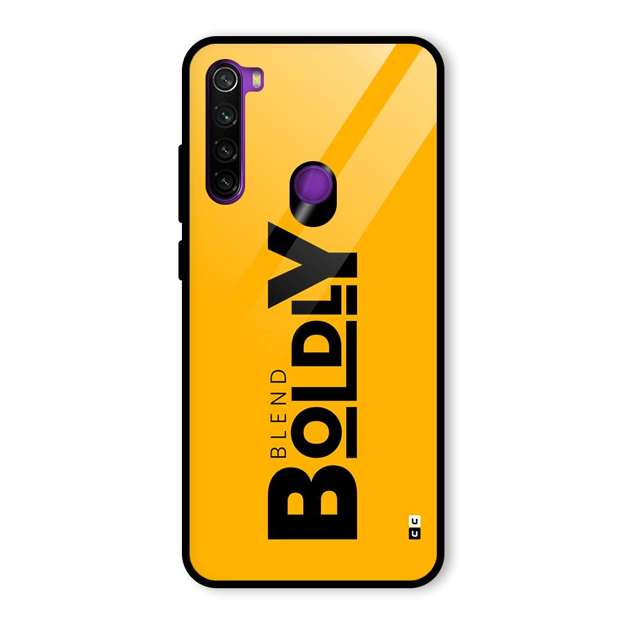 Blend Bold Glass Back Case for Redmi Note 8