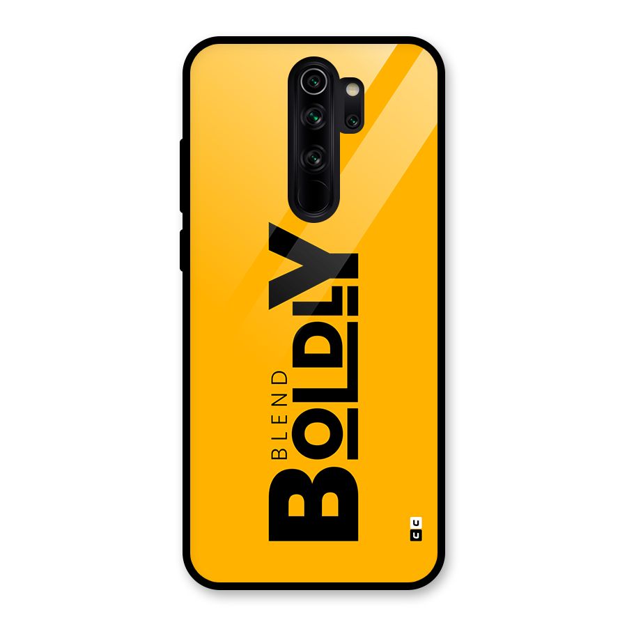 Blend Bold Glass Back Case for Redmi Note 8 Pro