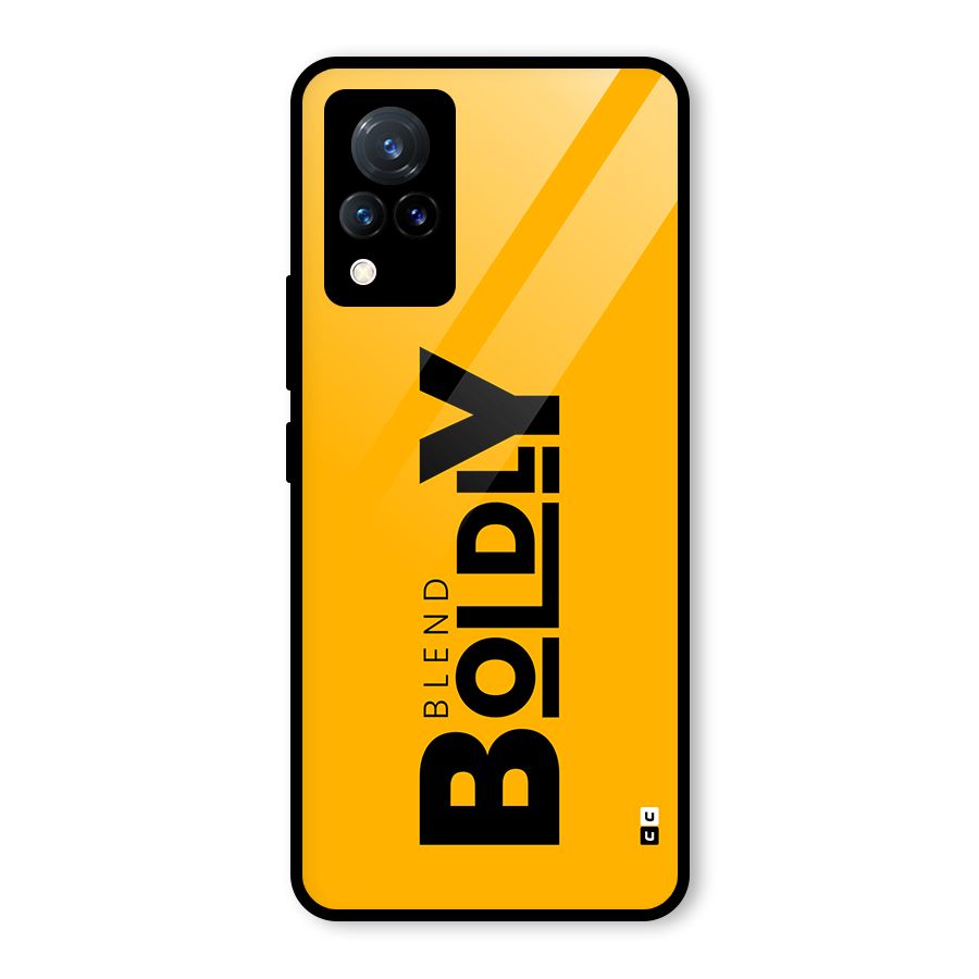 Blend Bold Glass Back Case for Vivo V21 5G