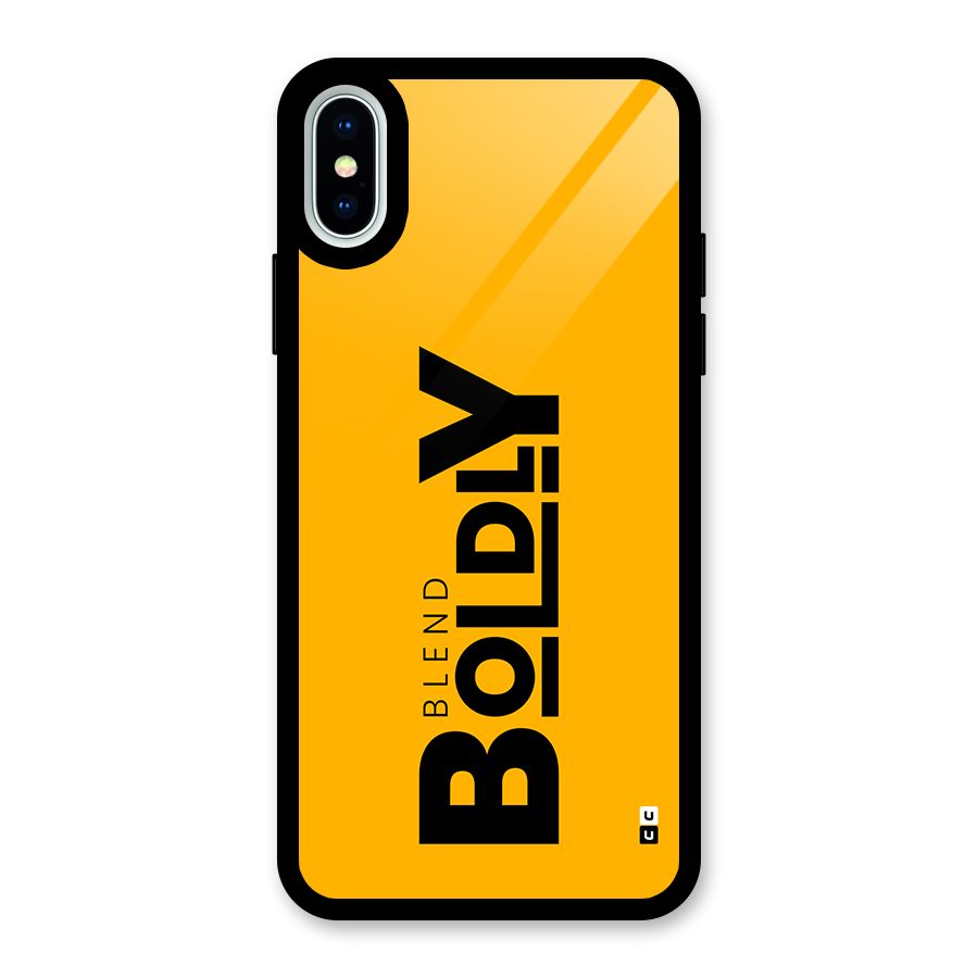 Blend Bold Glass Back Case for iPhone XS
