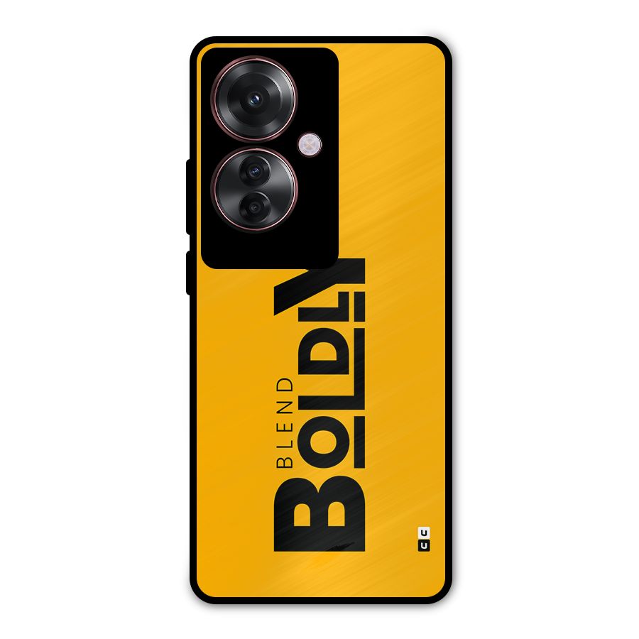 Blend Bold Metal Back Case for Oppo F25 Pro