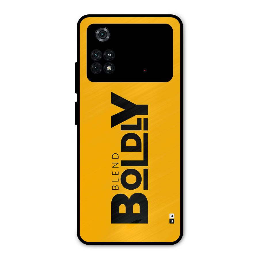 Blend Bold Metal Back Case for Poco M4 Pro 4G