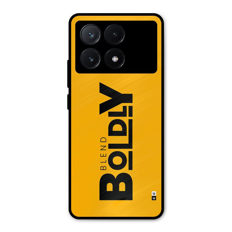 Blend Bold Metal Back Case for Poco X6 Pro