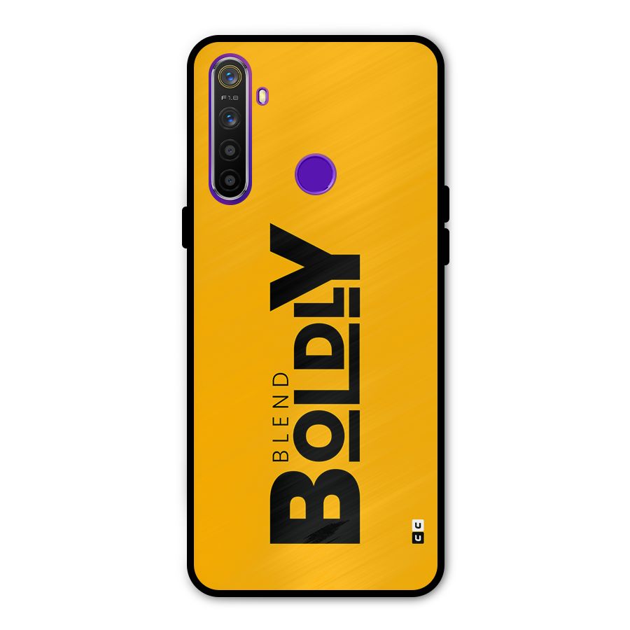 Blend Bold Metal Back Case for Realme 5i