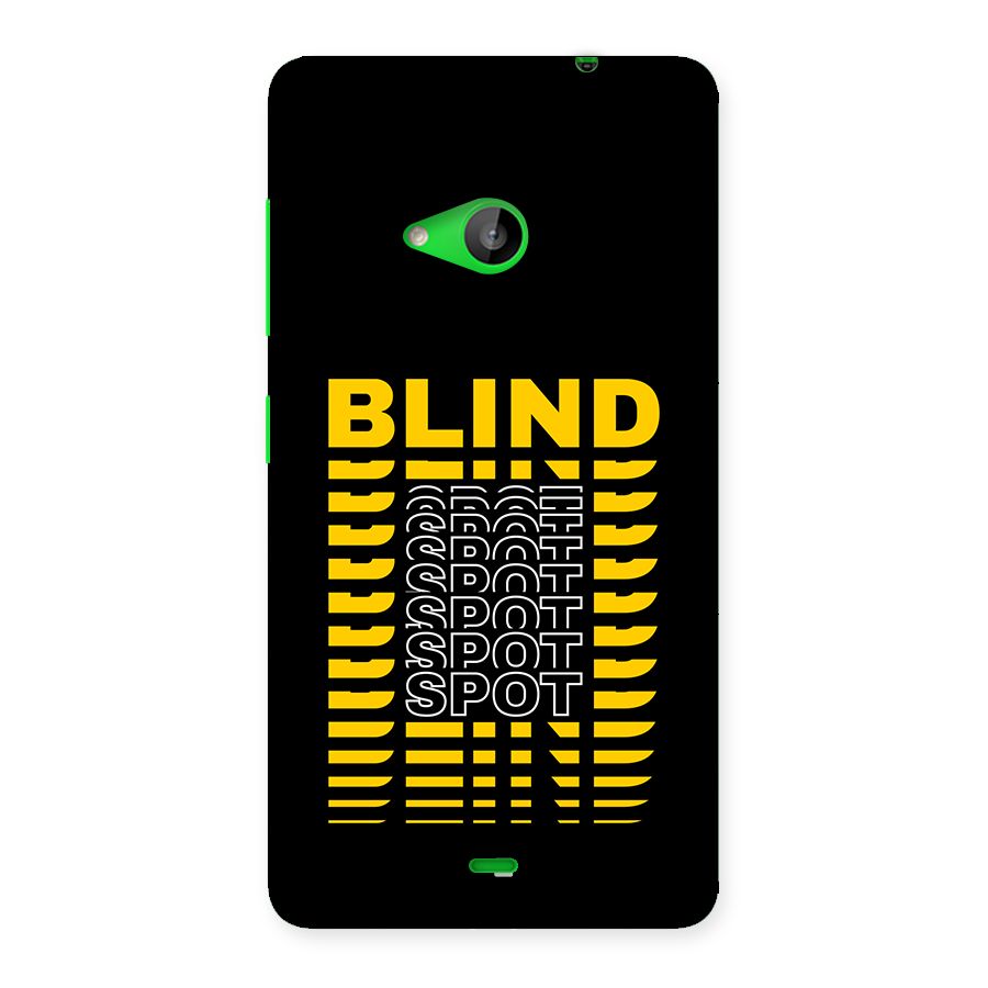 Blind Spot Back Case for Lumia 535