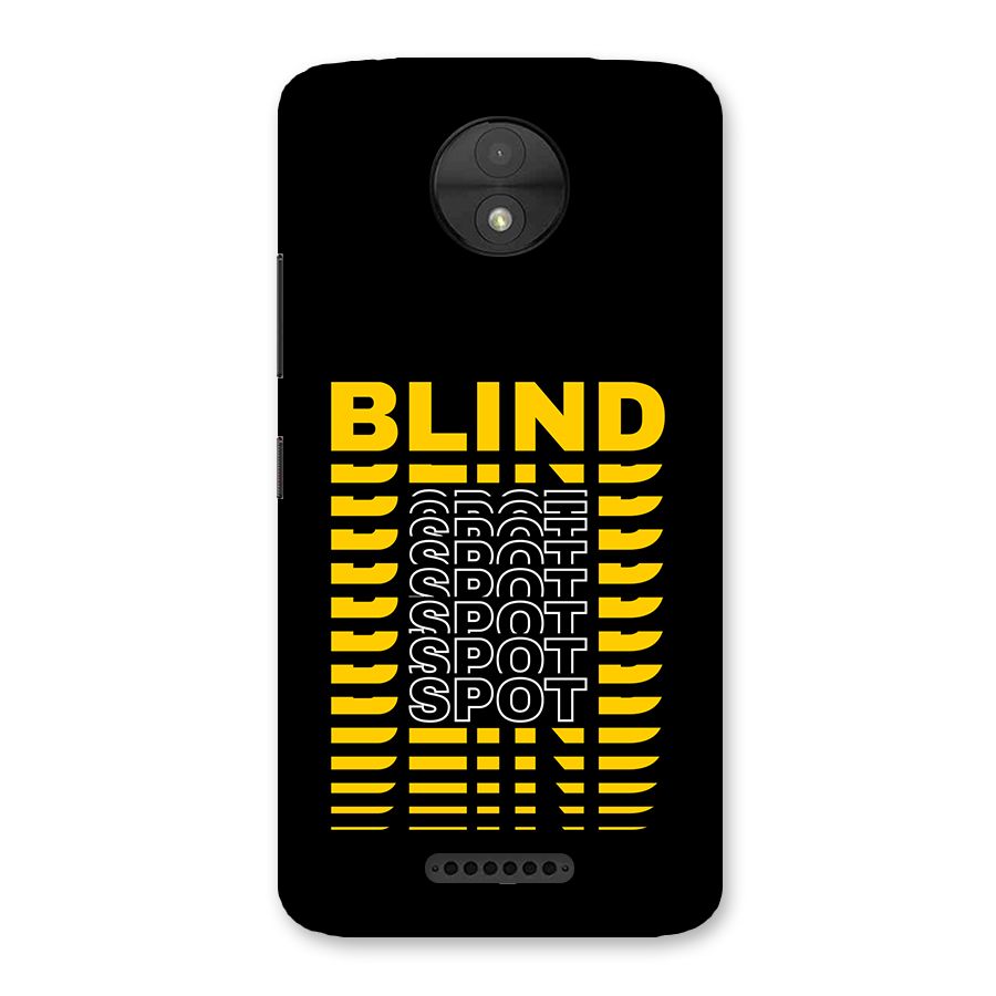 Blind Spot Back Case for Moto C
