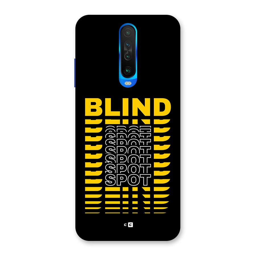 Blind Spot Back Case for Poco X2