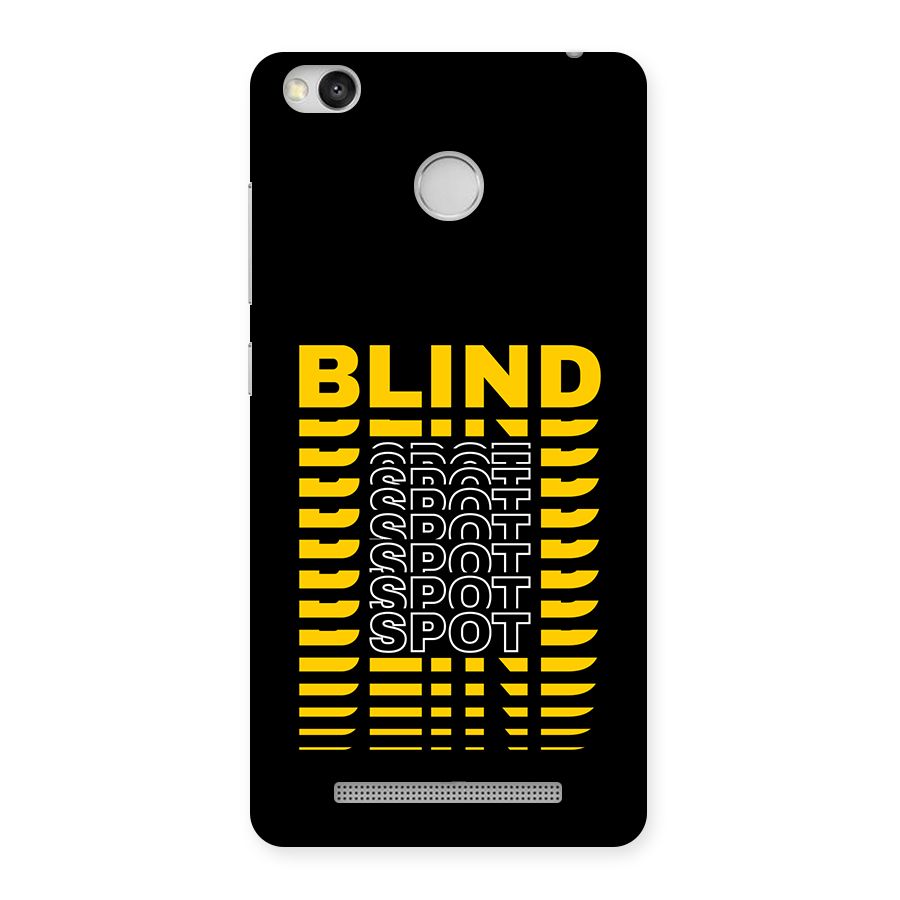 Blind Spot Back Case for Redmi 3S Prime