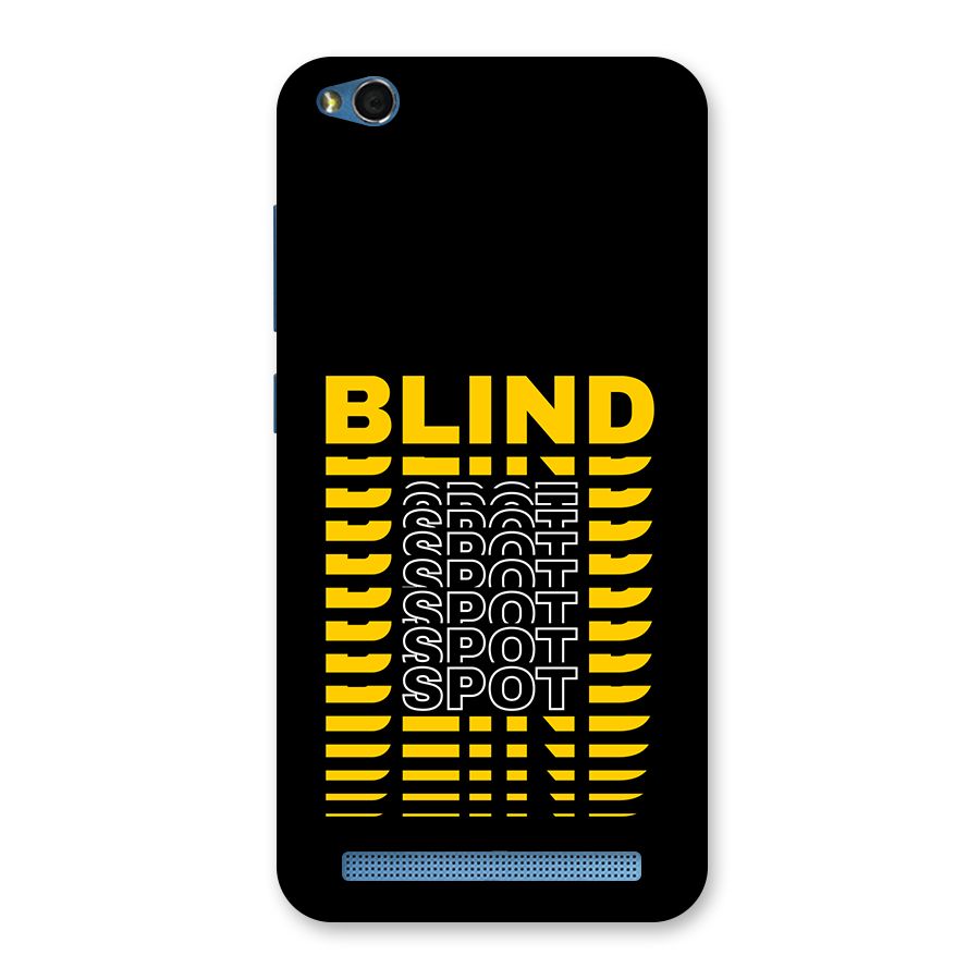Blind Spot Back Case for Redmi 5A