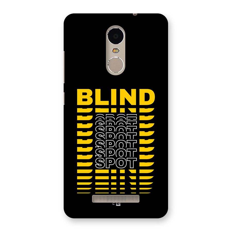 Blind Spot Back Case for Redmi Note 3
