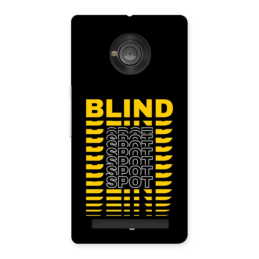 Blind Spot Back Case for Yuphoria