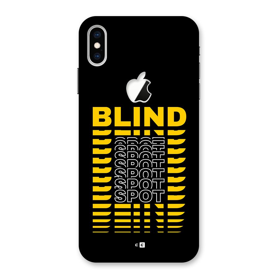 Blind Spot Back Case for iPhone XS Max Apple Cut