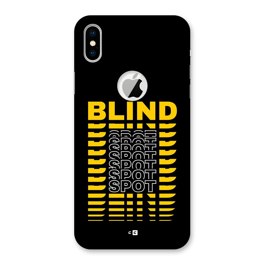 Blind Spot Back Case for iPhone X Logo Cut