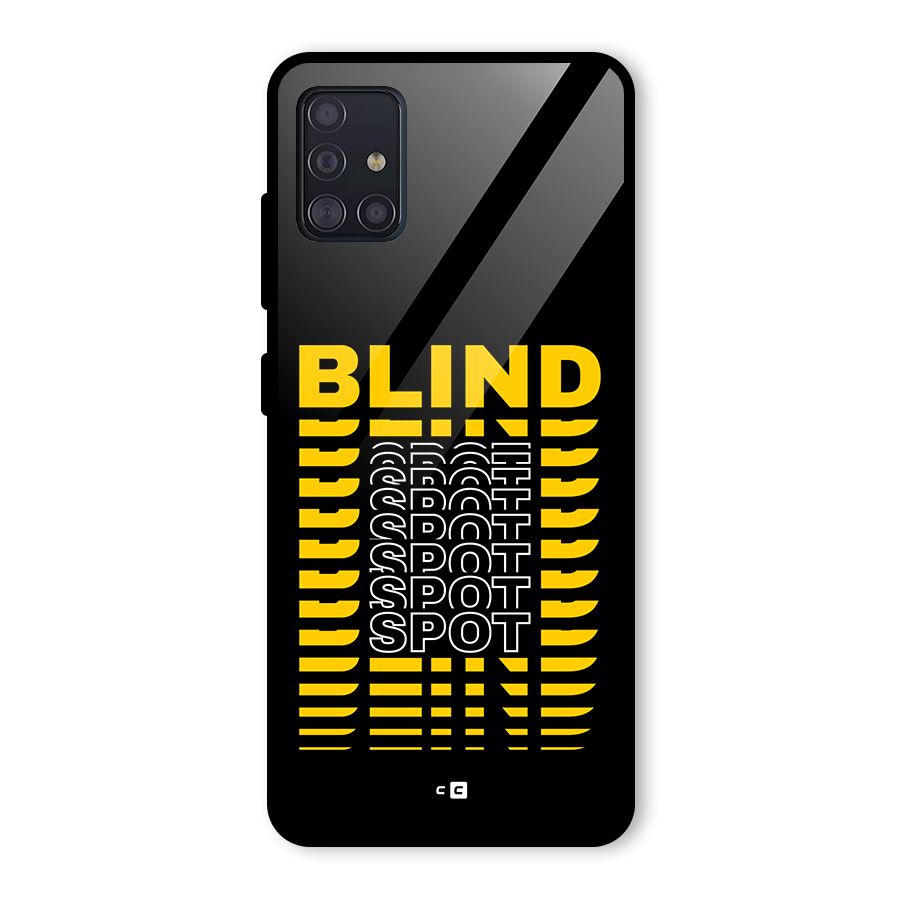 Blind Spot Glass Back Case for Galaxy A51