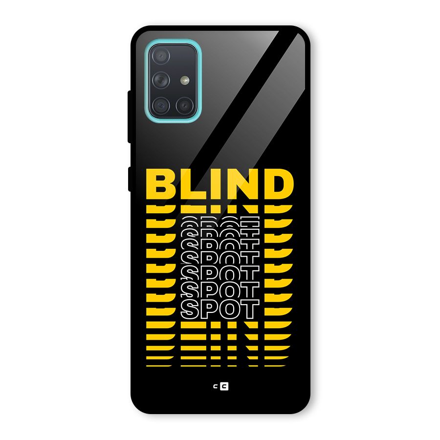 Blind Spot Glass Back Case for Galaxy A71