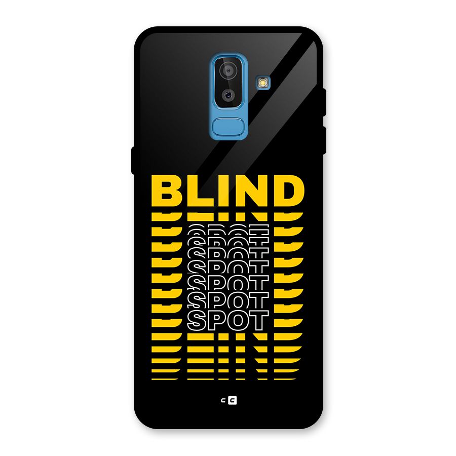Blind Spot Glass Back Case for Galaxy J8