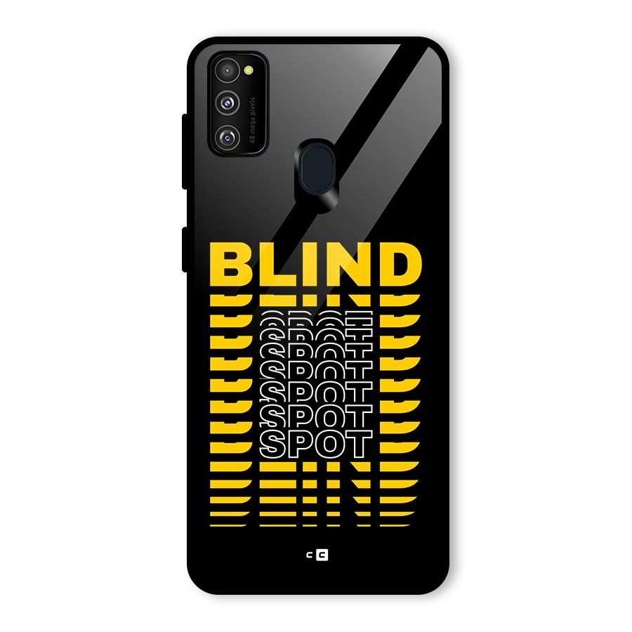 Blind Spot Glass Back Case for Galaxy M30s