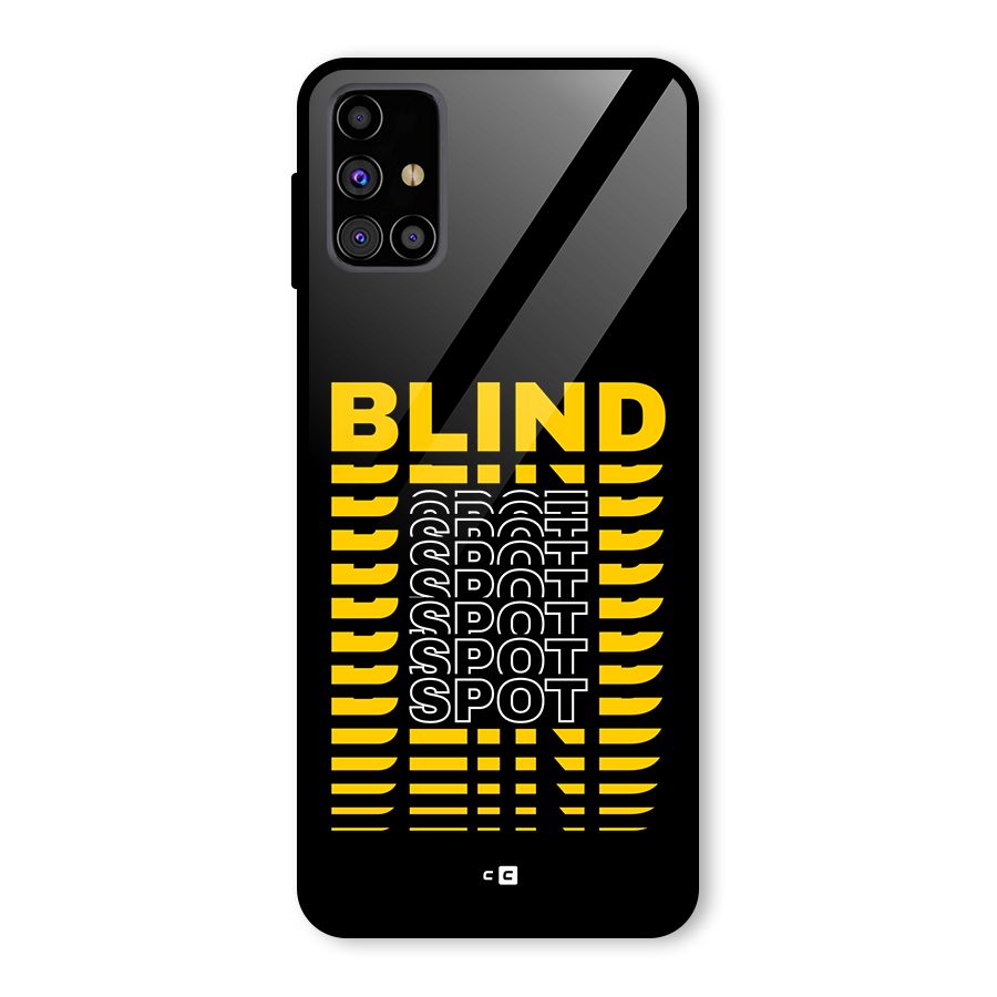 Blind Spot Glass Back Case for Galaxy M31s