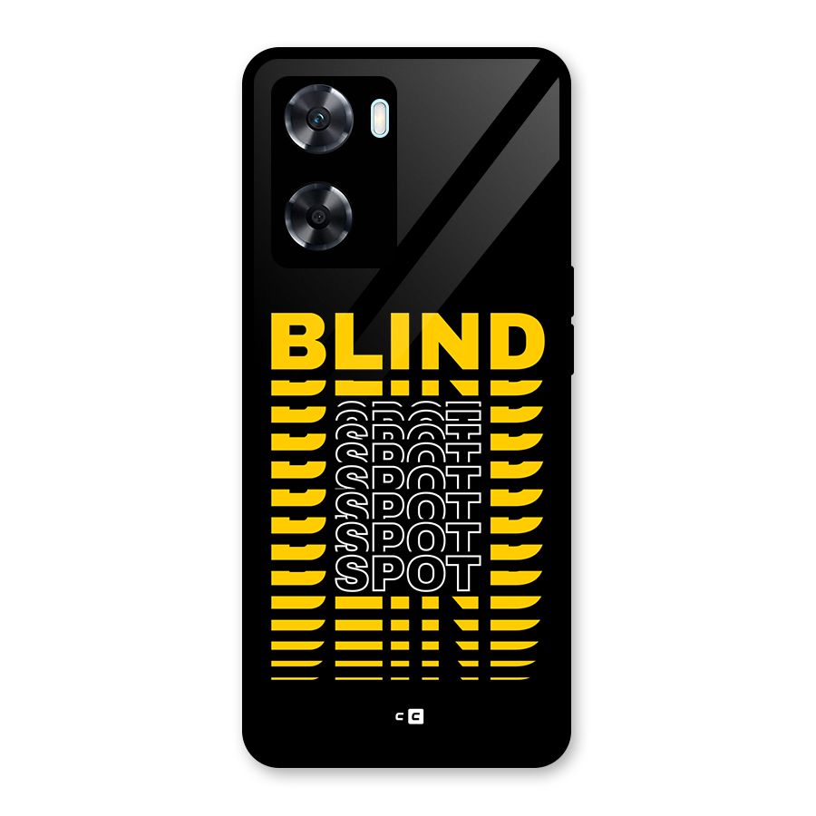 Blind Spot Glass Back Case for Oppo A77s
