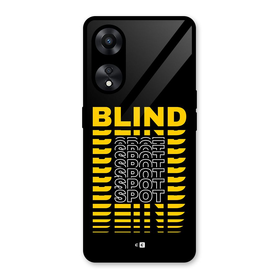 Blind Spot Glass Back Case for Oppo A78