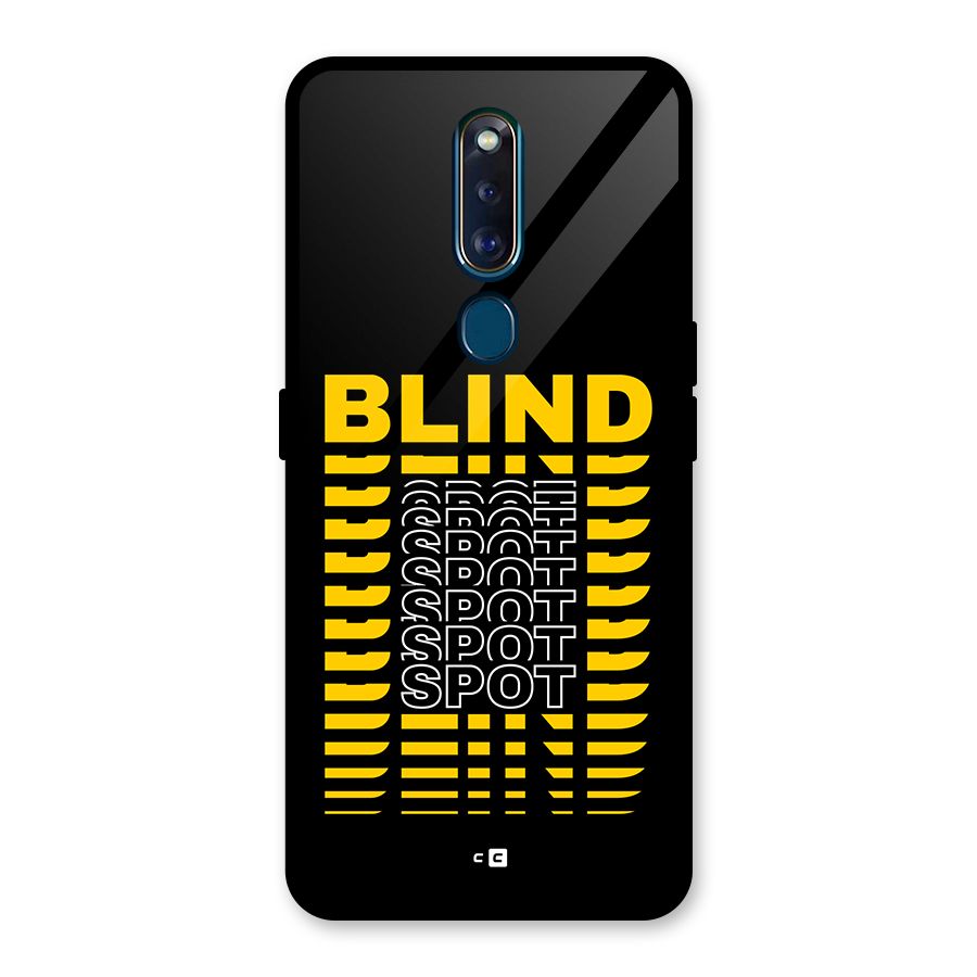 Blind Spot Glass Back Case for Oppo F11 Pro