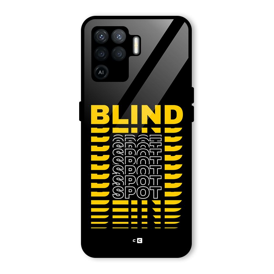 Blind Spot Glass Back Case for Oppo F19 Pro