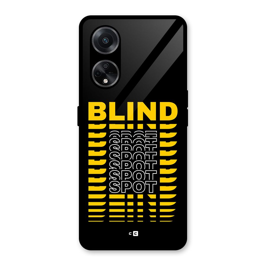 Blind Spot Glass Back Case for Oppo F23
