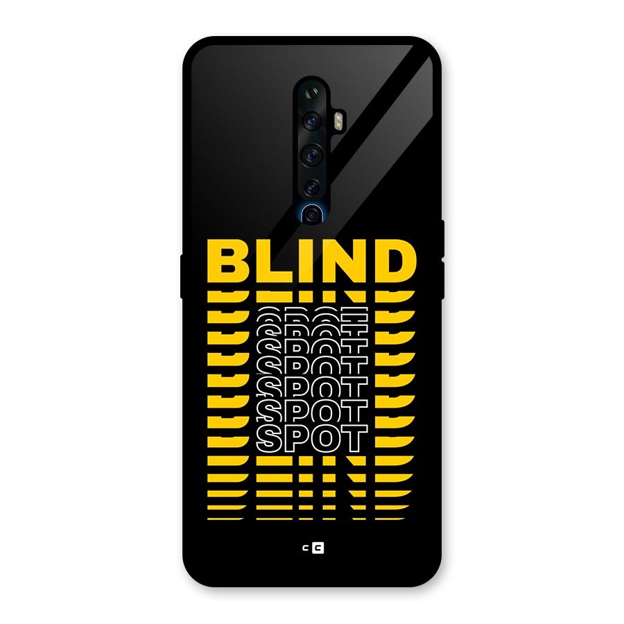 Blind Spot Glass Back Case for Oppo Reno2 F