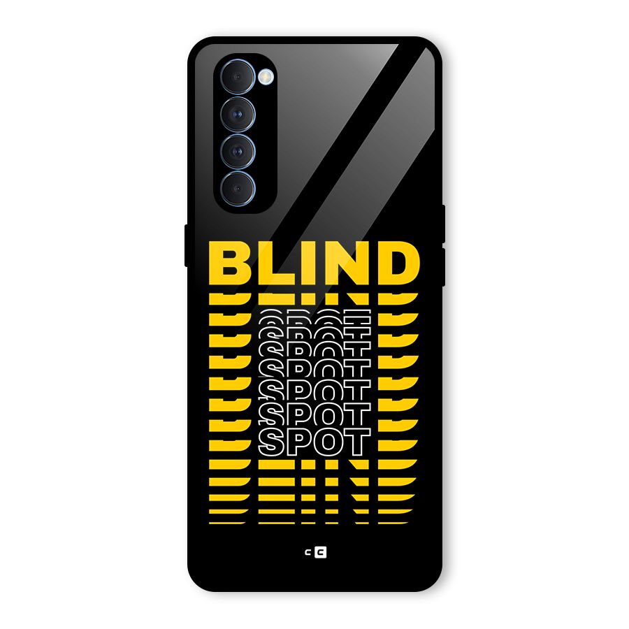 Blind Spot Glass Back Case for Oppo Reno4 Pro