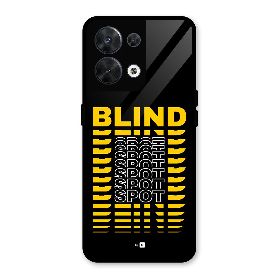 Blind Spot Glass Back Case for Oppo Reno8 5G
