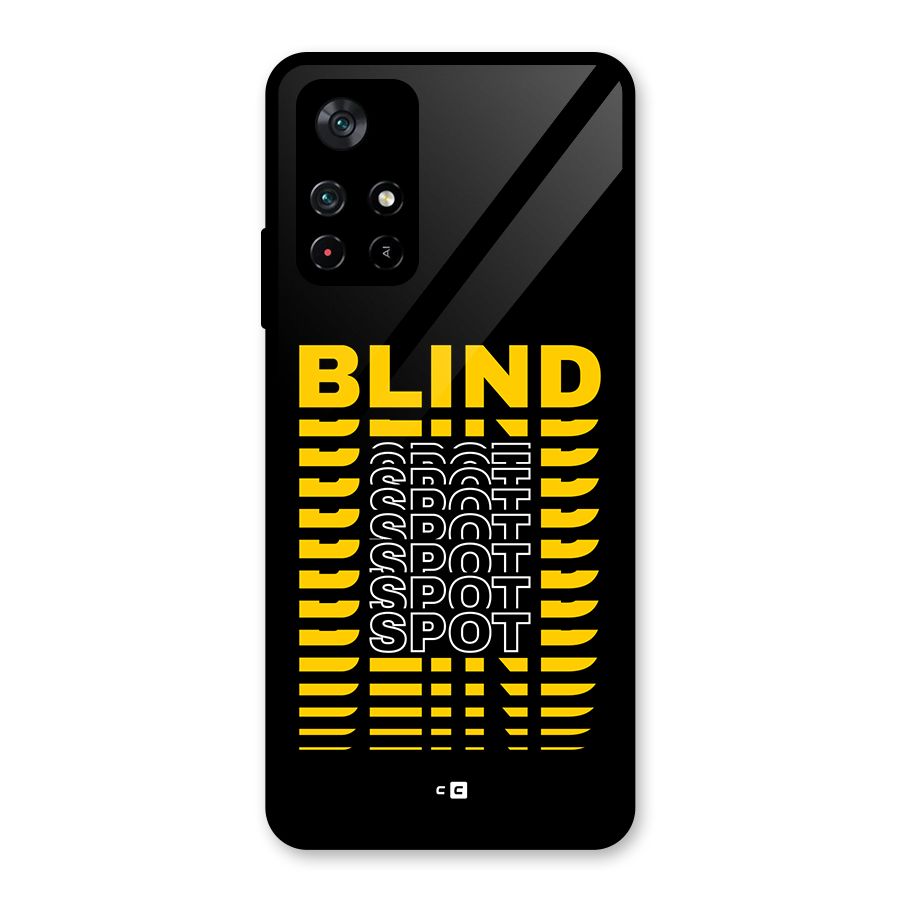 Blind Spot Glass Back Case for Poco M4 Pro 5G
