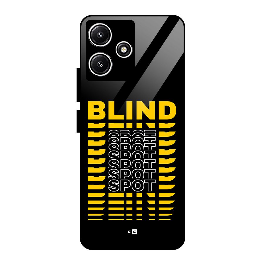 Blind Spot Glass Back Case for Poco M6 Pro