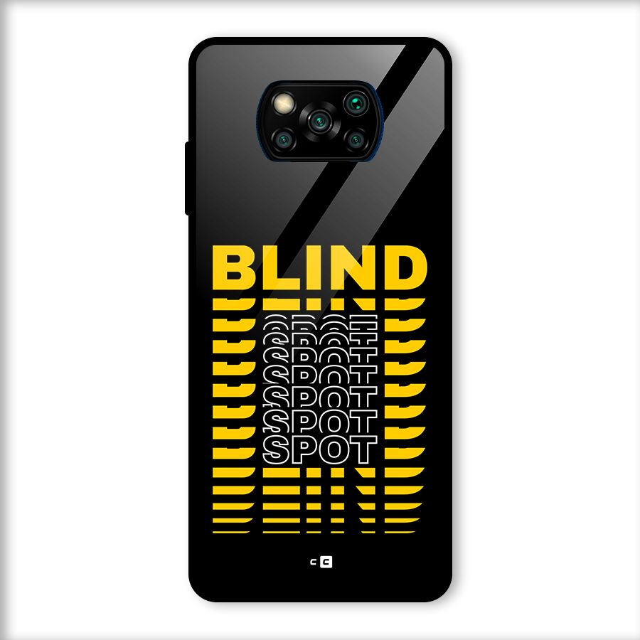 Blind Spot Glass Back Case for Poco X3