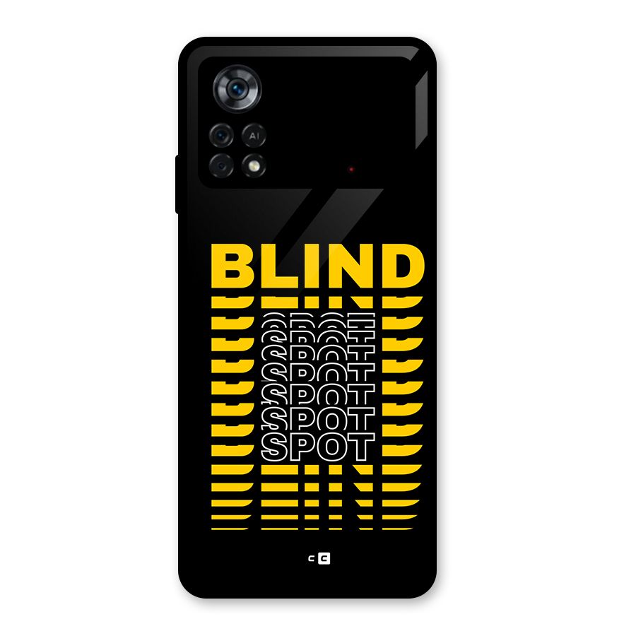 Blind Spot Glass Back Case for Poco X4 Pro 5G