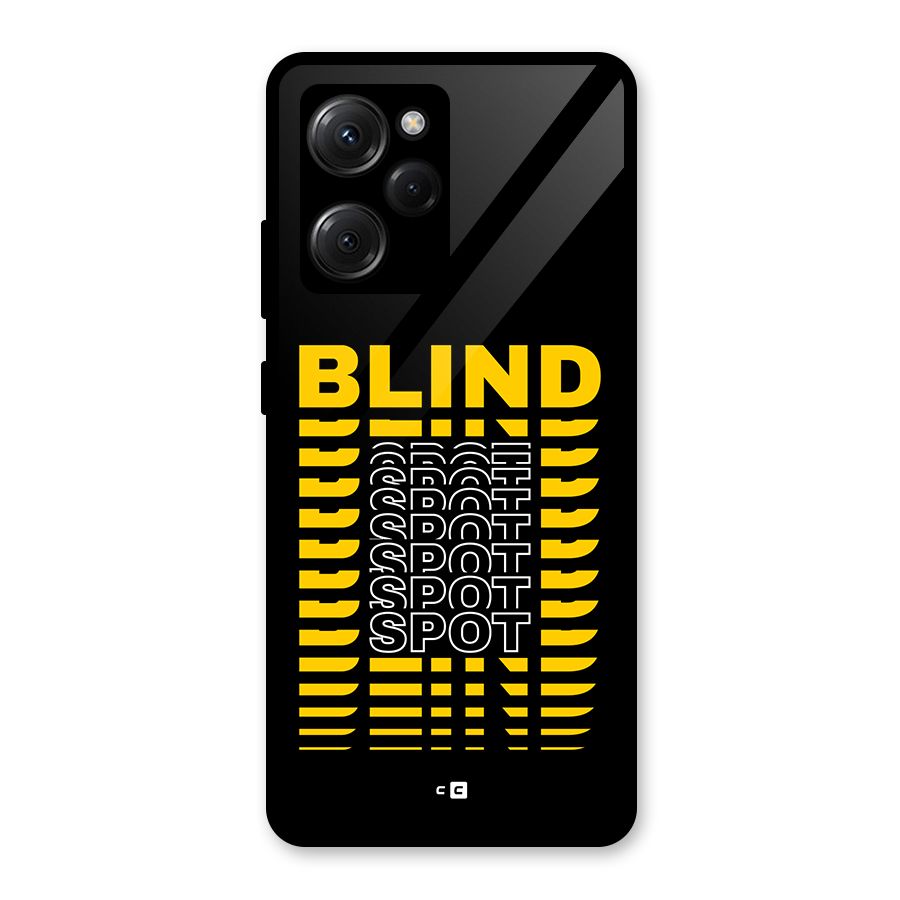 Blind Spot Glass Back Case for Poco X5 Pro