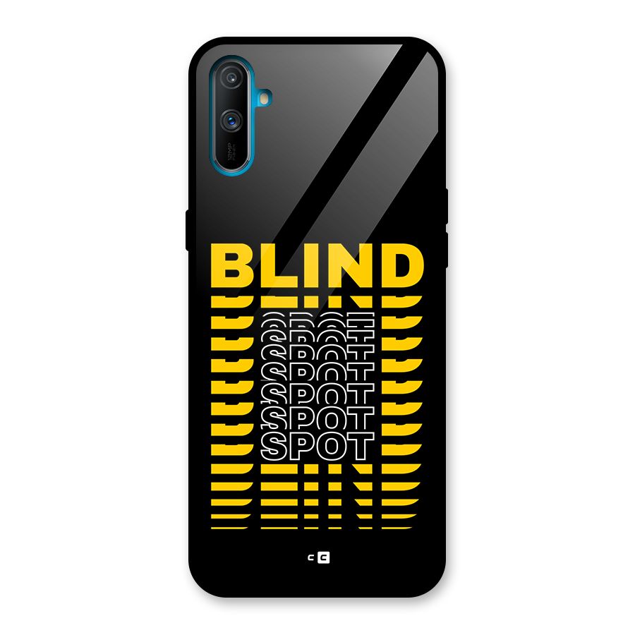 Blind Spot Glass Back Case for Realme C3