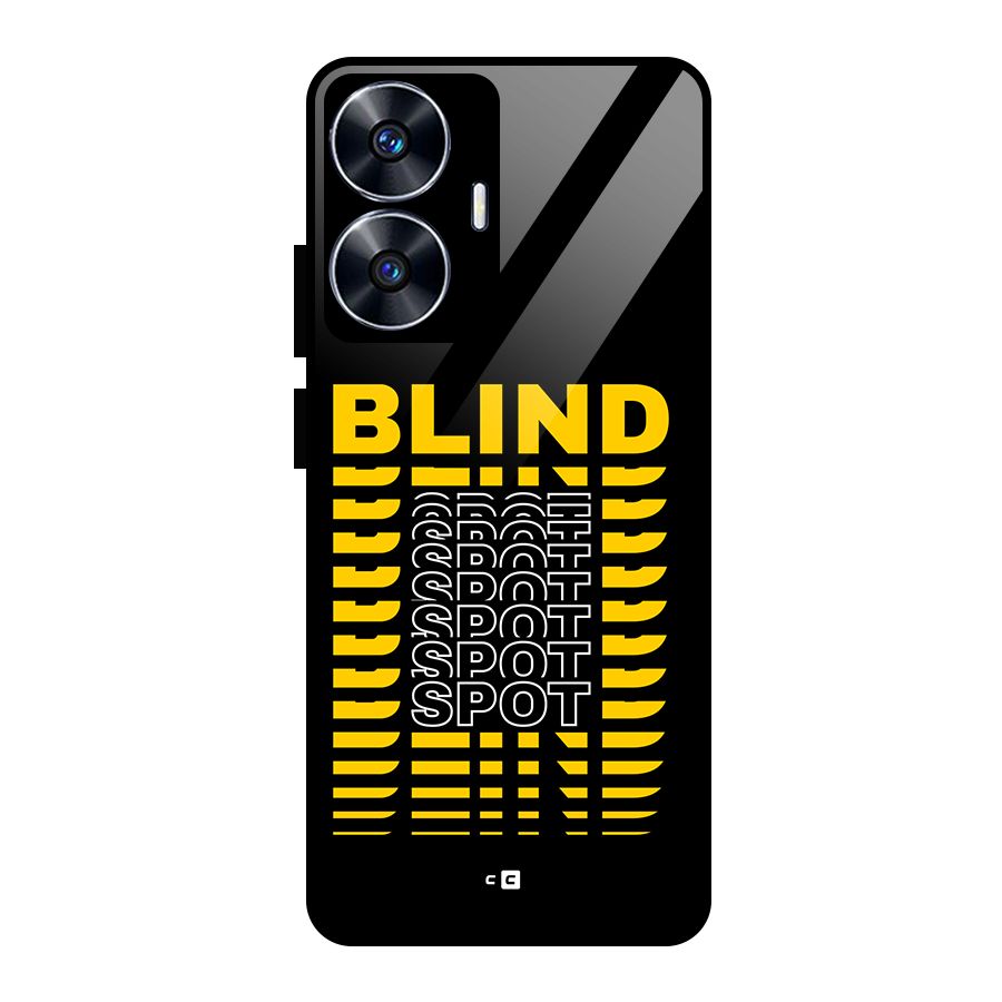 Blind Spot Glass Back Case for Realme Narzo N55