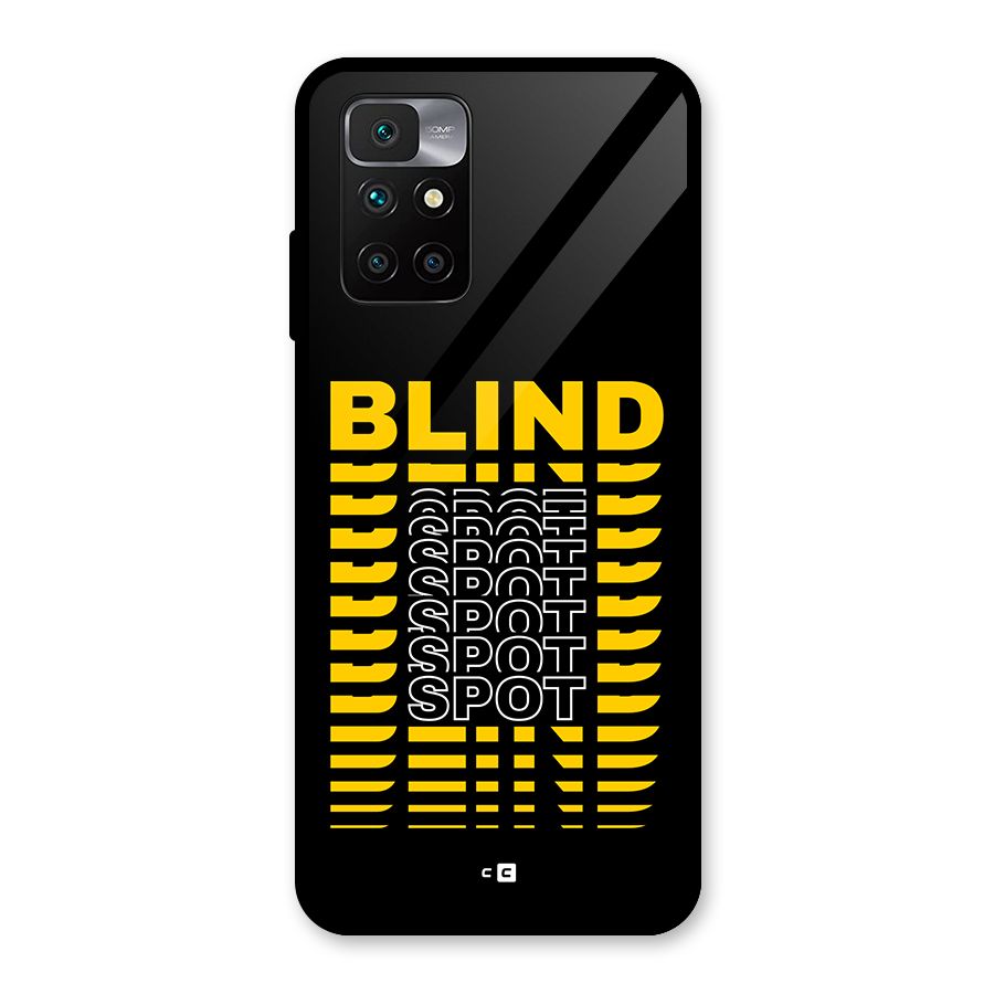 Blind Spot Glass Back Case for Redmi 10 Prime