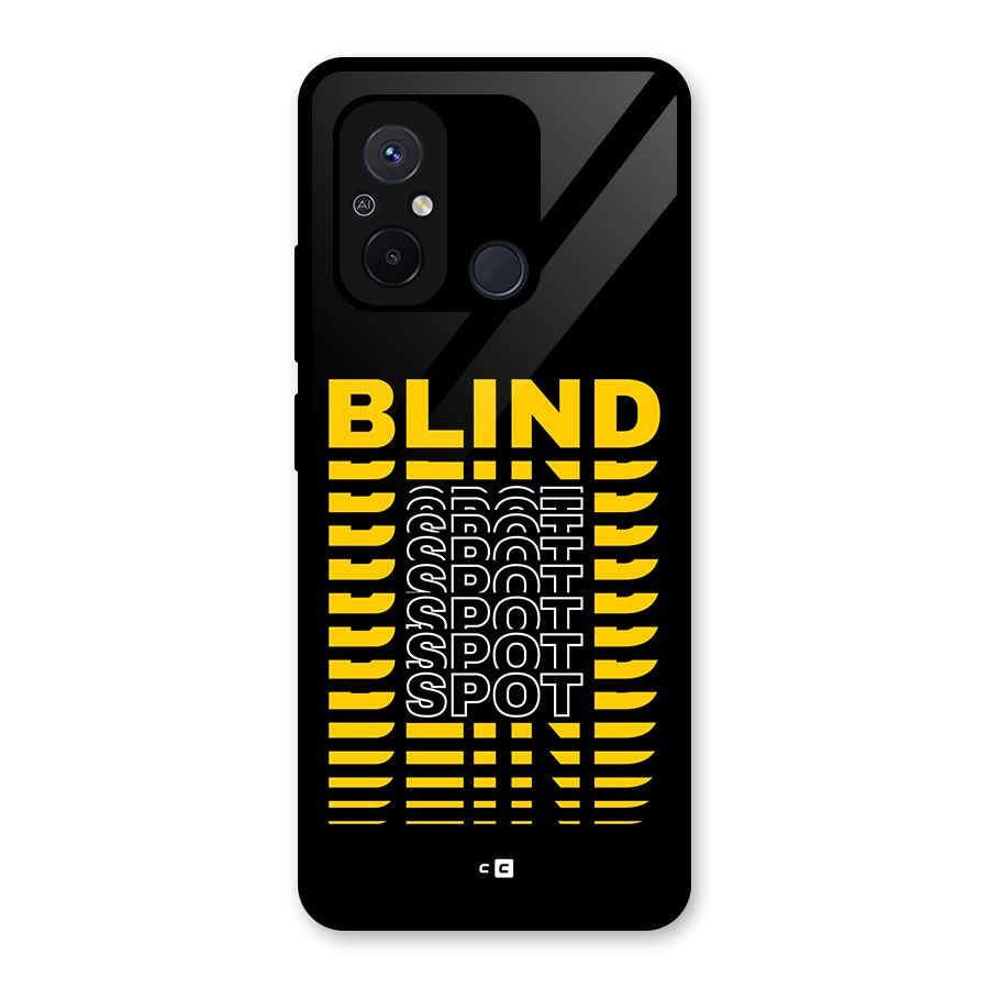 Blind Spot Glass Back Case for Redmi 12C